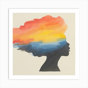 Woman'S Head 7 Art Print