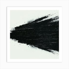 Black Splatter Art Print