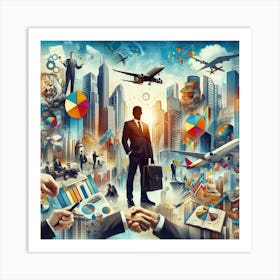 Businessman And Businessmen Art Print