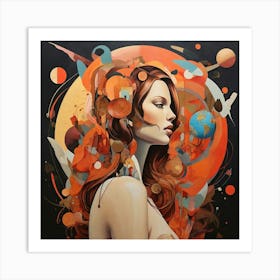 Female World Art Print Art Print