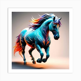 Creative Horse Beauty Illustration Nr Art Print