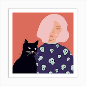 Let S Watch A Scary Movie Art Print