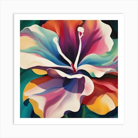 Georgia O'Keeffe inspired painting Art Print