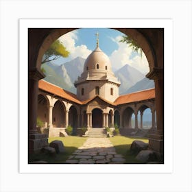 Ancient Monastery Art Print