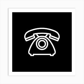 Telephone Icon 1 Art Print