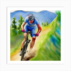 Cyclist Art Print