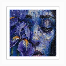 Blue Iris 1 Art Print