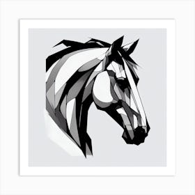 Abstract Horse Head Art Print