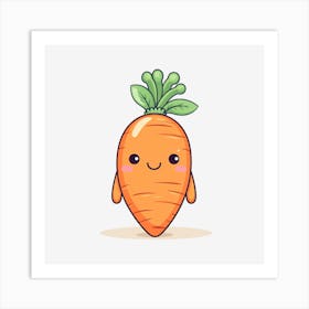 Cute Carrot Art Print