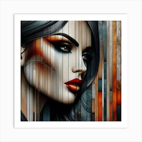 Portrait of a woman 10 Art Print