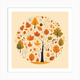 Autumn Tree Art Print