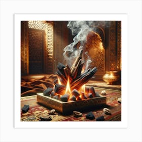 Islamic Fire 1 Art Print