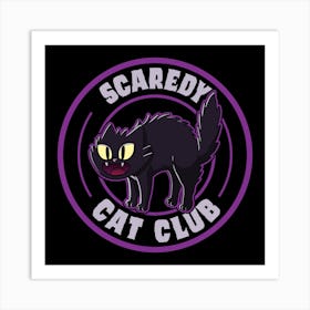 Scary Cat Club Art Print