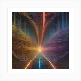 Tunnel Of Light 1 Art Print