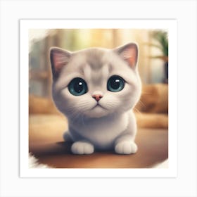 Cute Kitten 8 Art Print