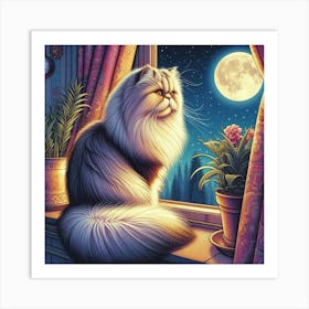 Persian cat 3 Art Print