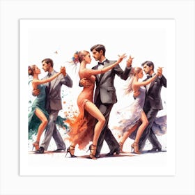 Tango Dance Art Print