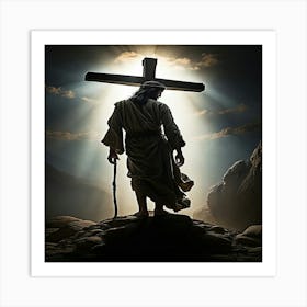 Jesus On The Cross Art Print