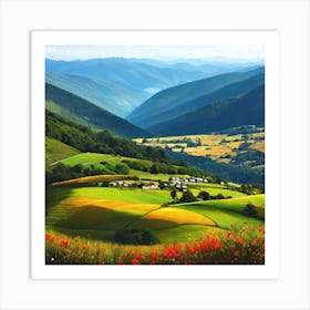 Valley Of Flowers 2 Art Print