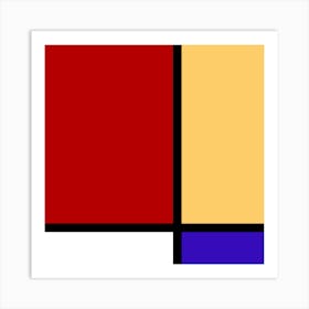 Squares Of Color 1 Art Print