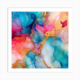 Abstract Watercolor Painting 7 Art Print