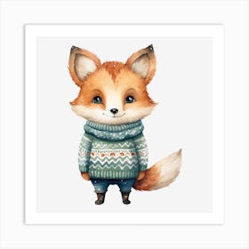 Cute Fox 6 Art Print