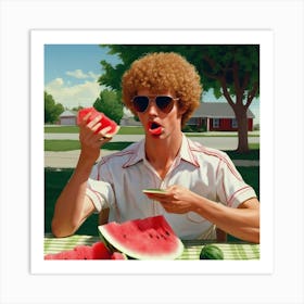 Vote for Watermelon Art Print