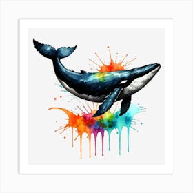 Whale Painting 3 Art Print