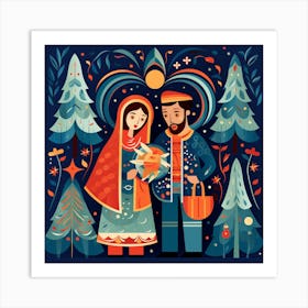 Nativity Scene 8 Art Print