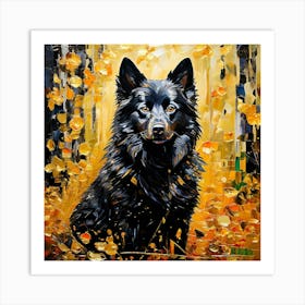 Autumn Dog Art Print