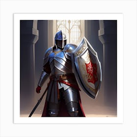 Knight In Armor Art Print