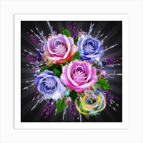 Gorgeous colorful spring flowers 5 Art Print