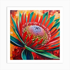 Flower of Protea 2 Art Print