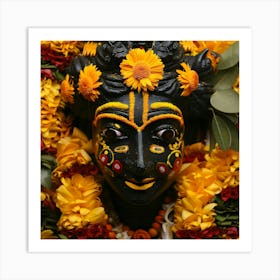 Hindu God Lord Krishna Art Print