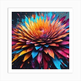 Colorful Flower 1 Art Print