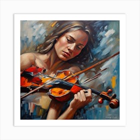 Broken Violin And Reality By Tomas Akelis Art Print