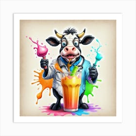 Doctor Cow 3 Art Print