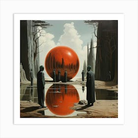 'The Red Ball' Art Print