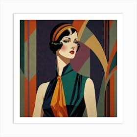 Deco Woman 2 Art Print