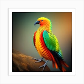 Colorful Parrot 7 Art Print