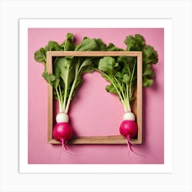 Radish In A Frame 1 Art Print