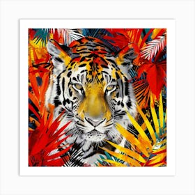 Tiger In The Jungle Art Print