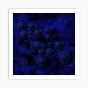 Blue Spheres Art Print