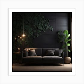 Dark Living Room 2 Art Print