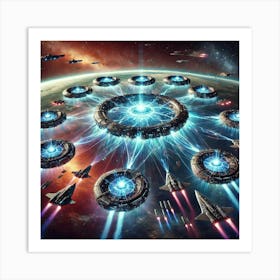 A Sci Fi Scene Aegis Harmony Network Art Print