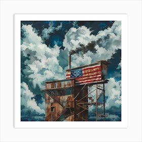 A Usa Oil Painting Illustration 1720004186 1 Art Print