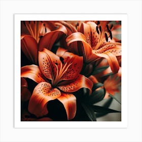 Tiger Lilies Art Print