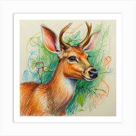 Deer! 55 Art Print