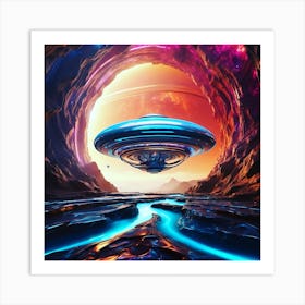 Through Sky Canyon Art Print