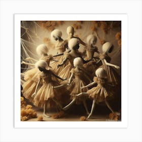 'The Ballerinas' Art Print